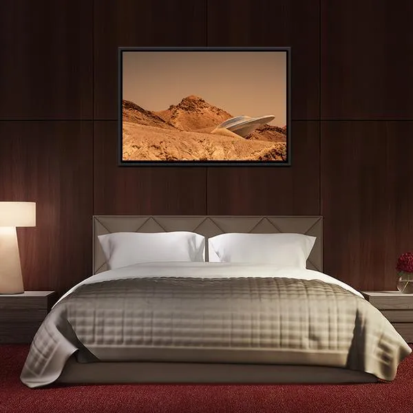 Beautiful View Of Mars Canvas Wall Art