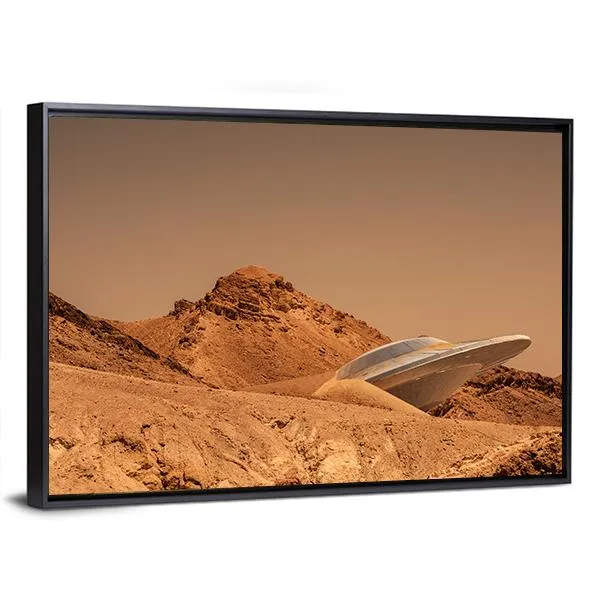 Beautiful View Of Mars Canvas Wall Art