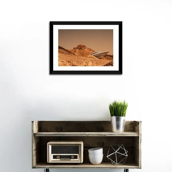 Beautiful View Of Mars Canvas Wall Art