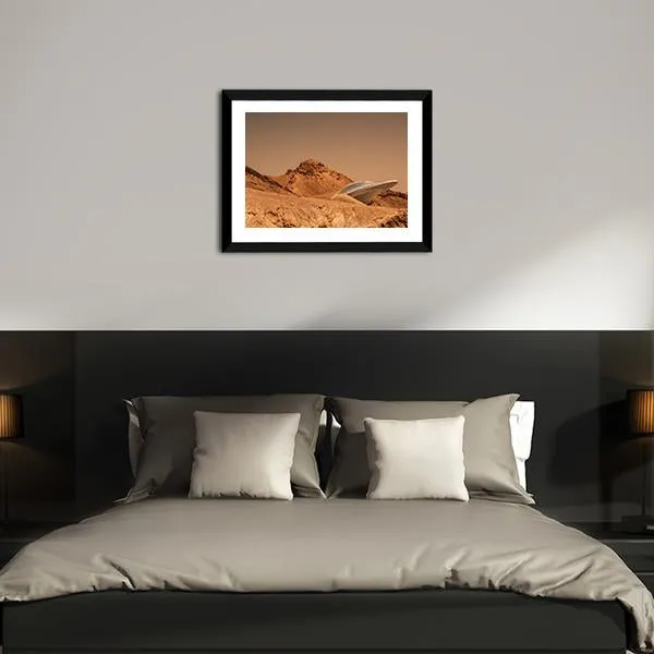 Beautiful View Of Mars Canvas Wall Art