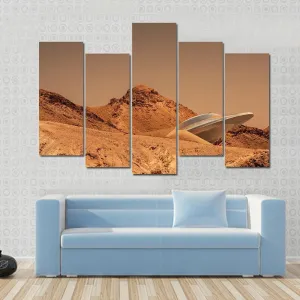 Beautiful View Of Mars Canvas Wall Art