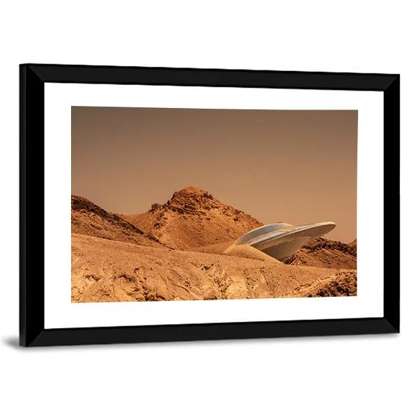 Beautiful View Of Mars Canvas Wall Art