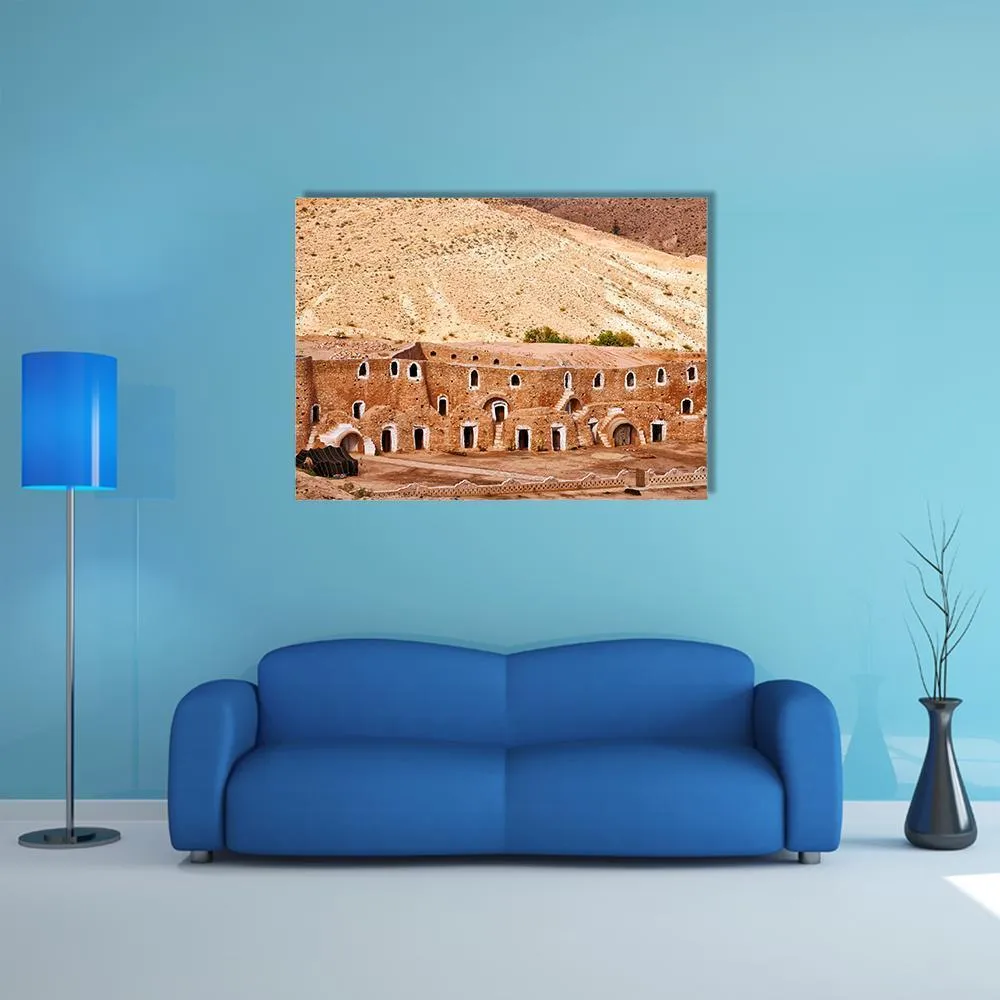 Berber Dwelling  Matmata Canvas Wall Art