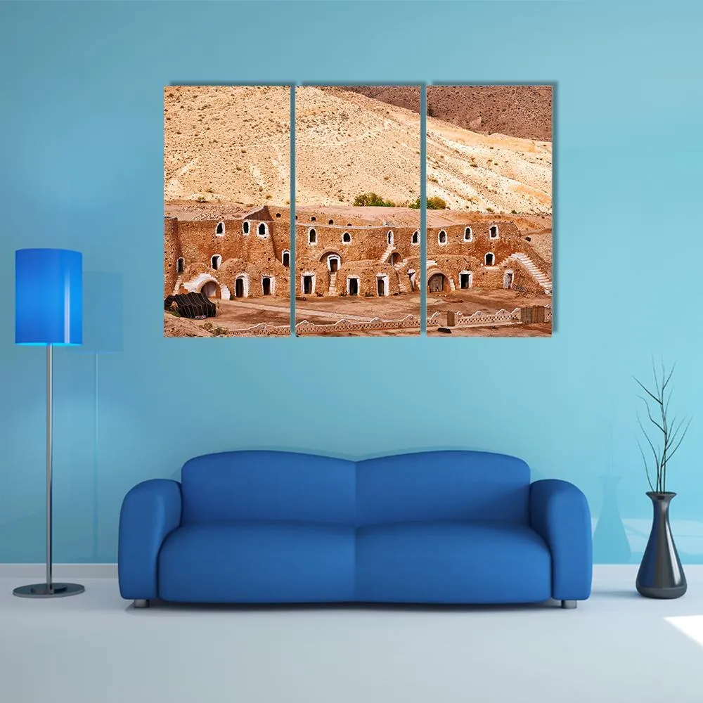 Berber Dwelling  Matmata Canvas Wall Art