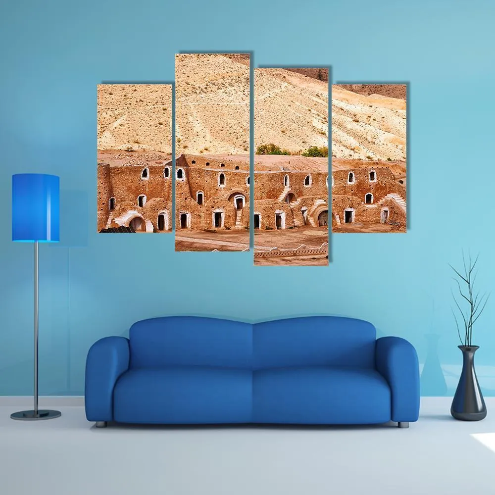 Berber Dwelling  Matmata Canvas Wall Art