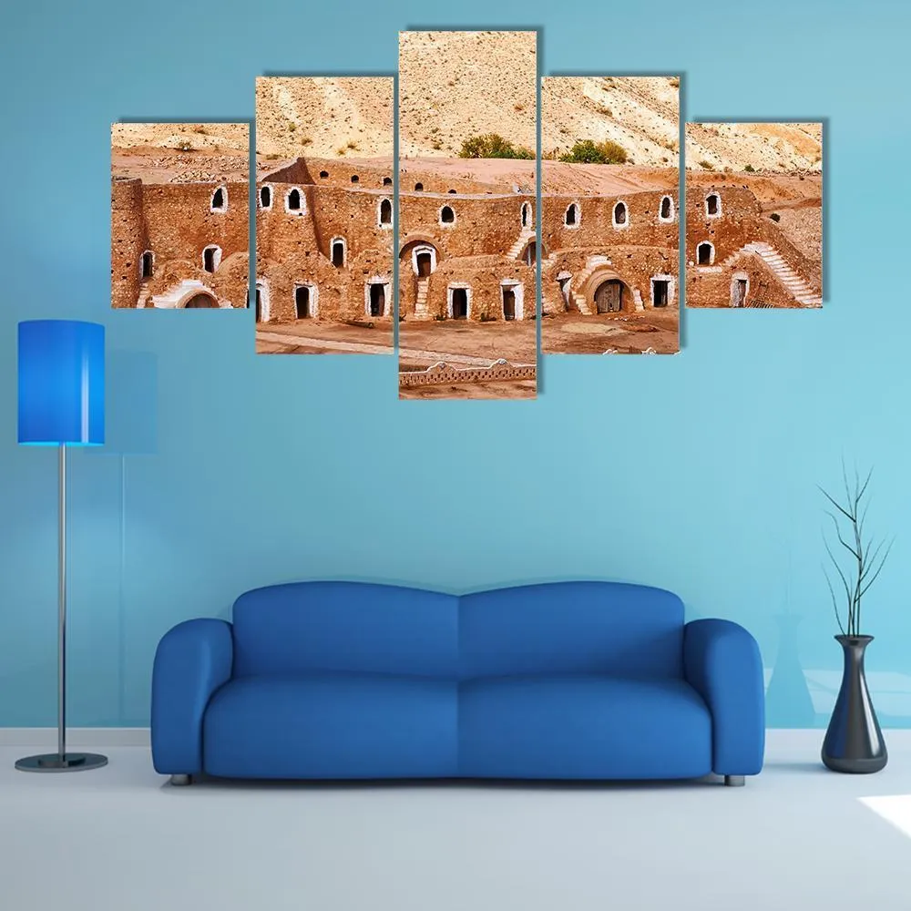 Berber Dwelling  Matmata Canvas Wall Art