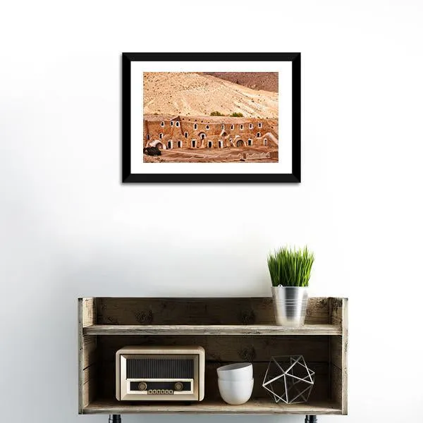 Berber Dwelling  Matmata Canvas Wall Art