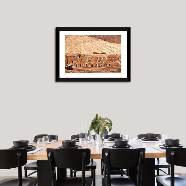 Berber Dwelling  Matmata Canvas Wall Art