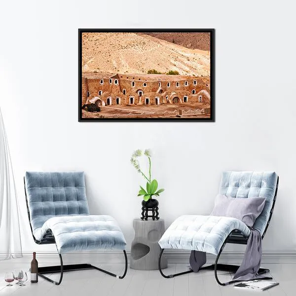 Berber Dwelling  Matmata Canvas Wall Art