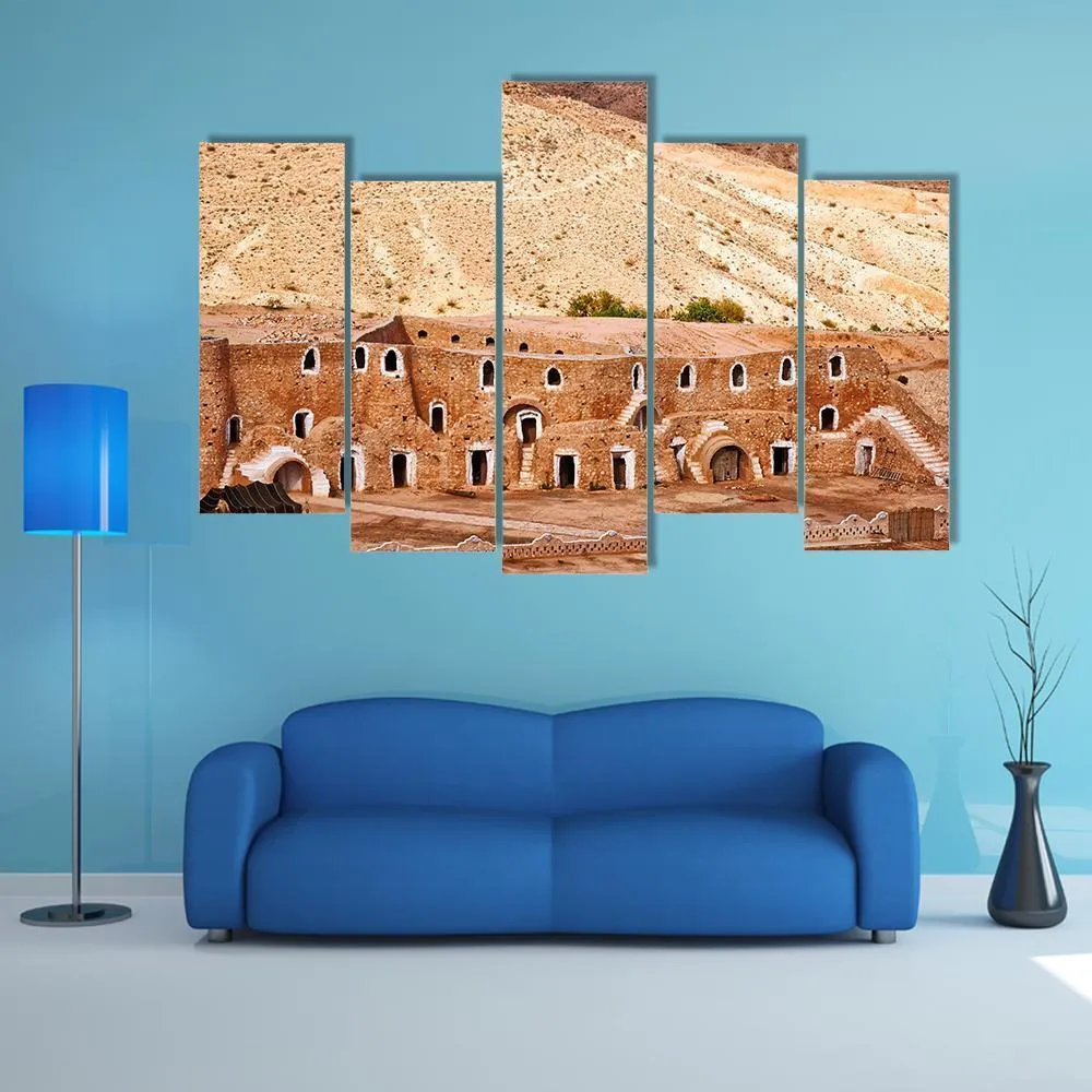 Berber Dwelling  Matmata Canvas Wall Art