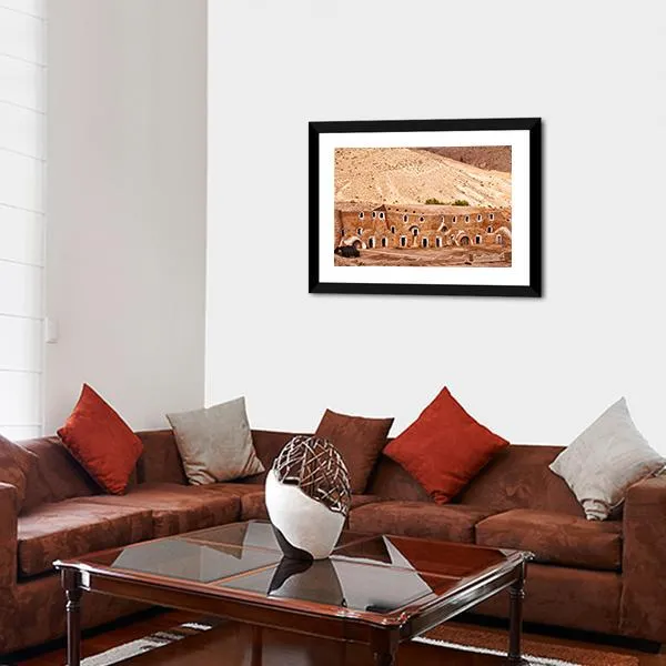 Berber Dwelling  Matmata Canvas Wall Art