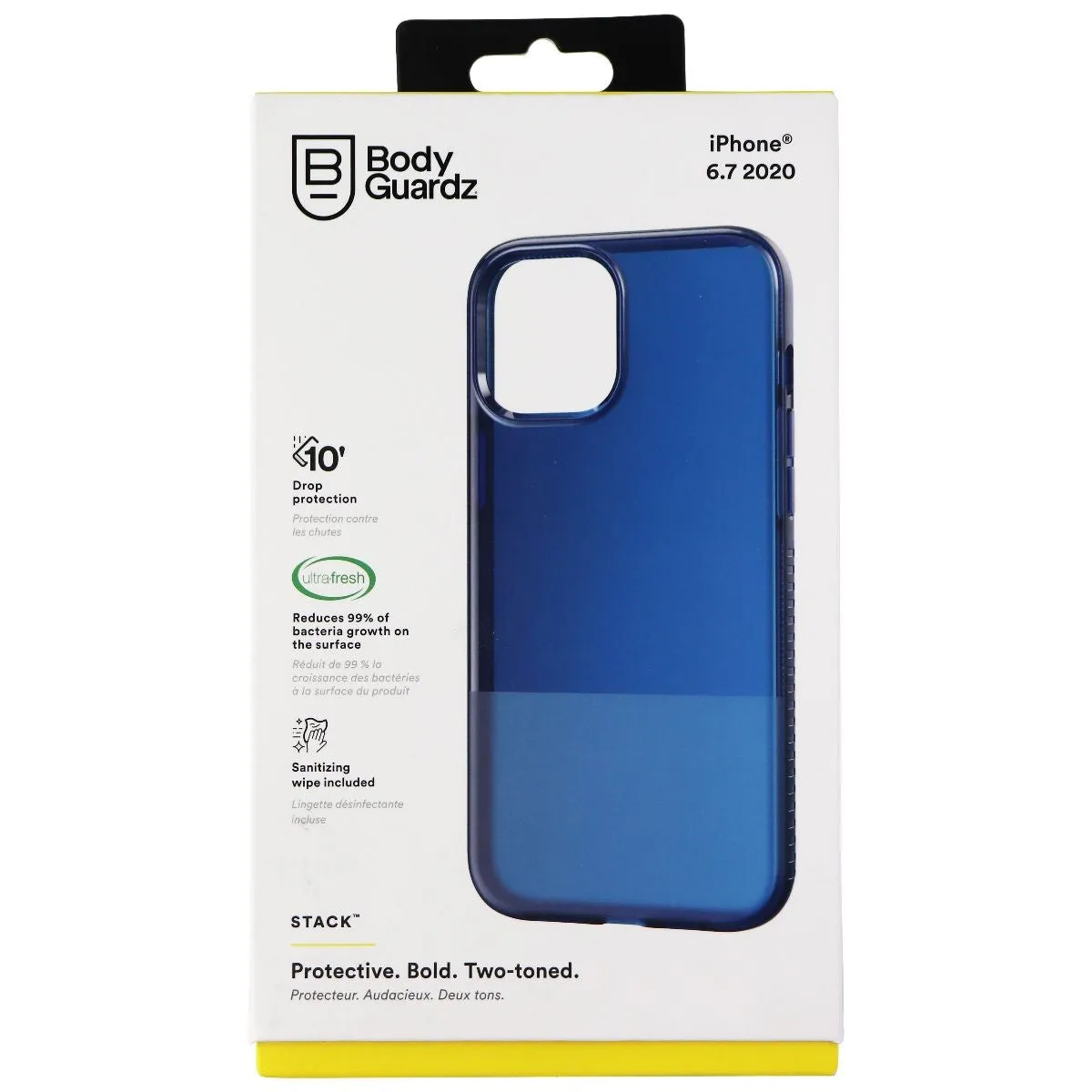 BodyGuardz Stack Series Protective Case for Apple iPhone 12 Pro Max - Navy Blue