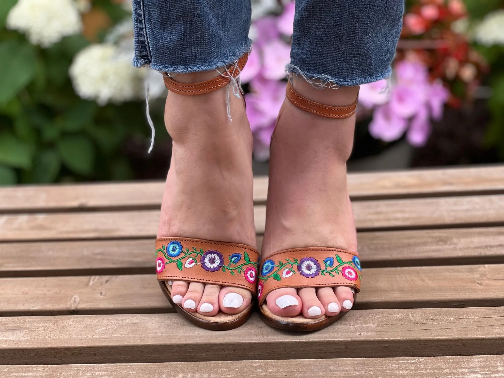 Camila Floral Heels