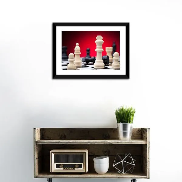 Chess Pieces Canvas Wall Art