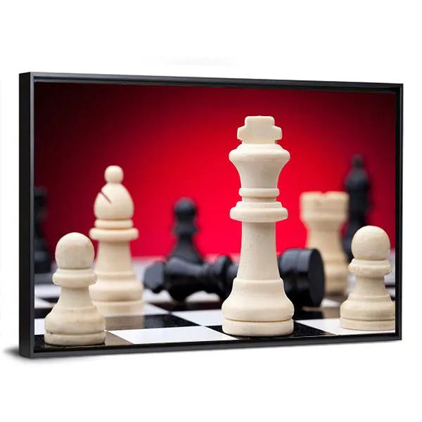 Chess Pieces Canvas Wall Art