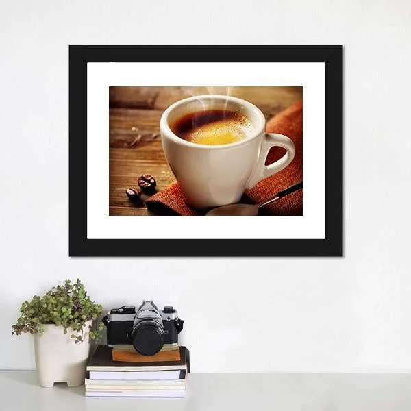 Cup Of Espresso Canvas Wall Art