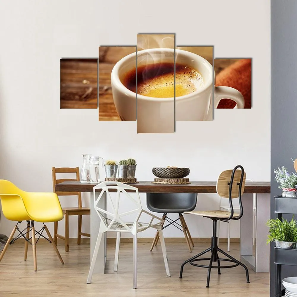 Cup Of Espresso Canvas Wall Art