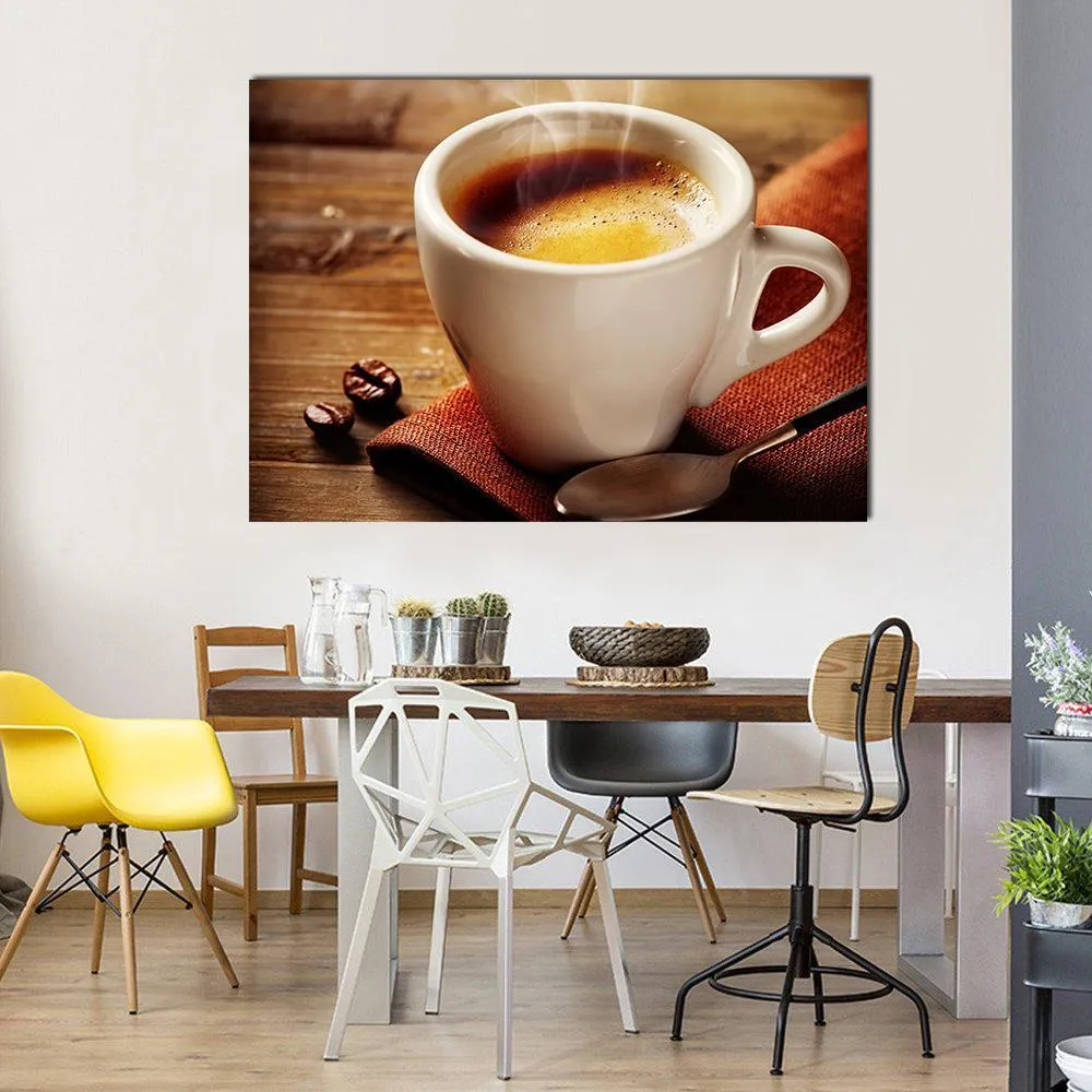 Cup Of Espresso Canvas Wall Art