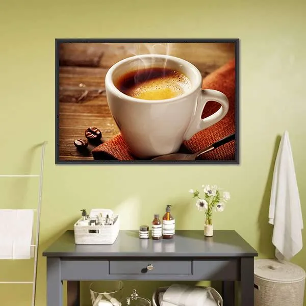 Cup Of Espresso Canvas Wall Art