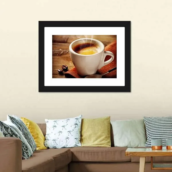 Cup Of Espresso Canvas Wall Art