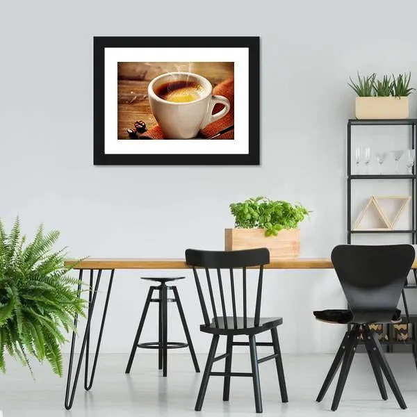 Cup Of Espresso Canvas Wall Art