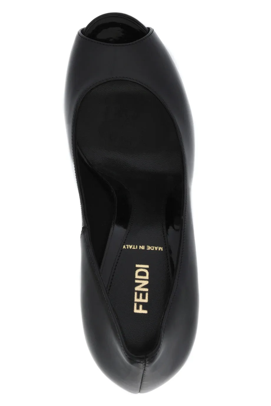 FENDI SPUNTATA VERNICE Peep Toe