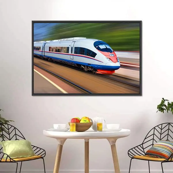 High Speed Train Canvas Wall Art