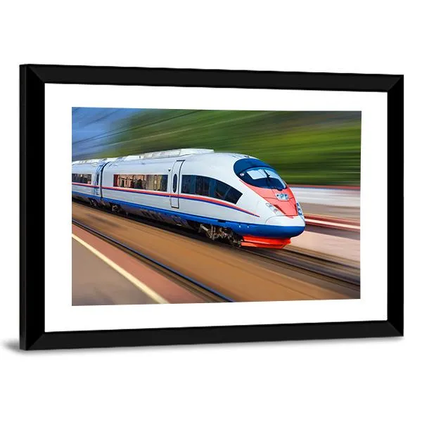 High Speed Train Canvas Wall Art