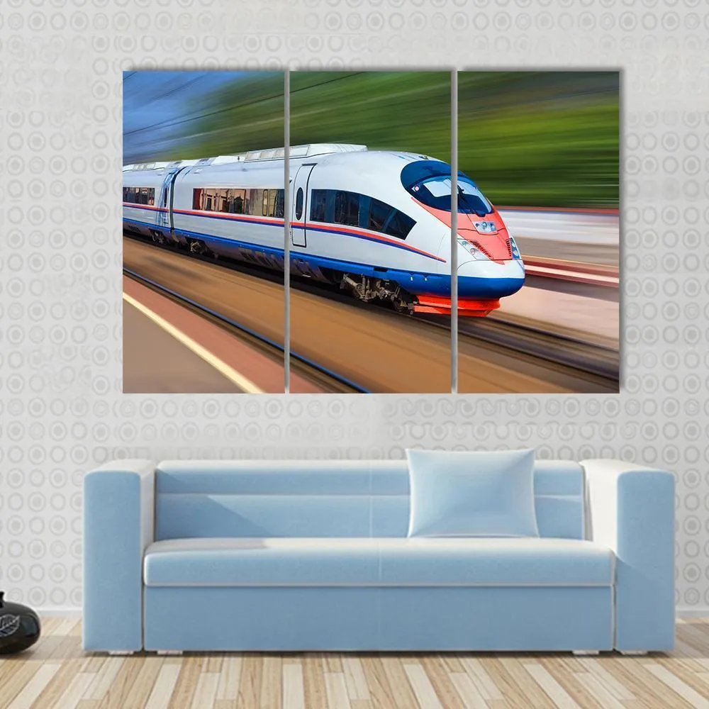 High Speed Train Canvas Wall Art