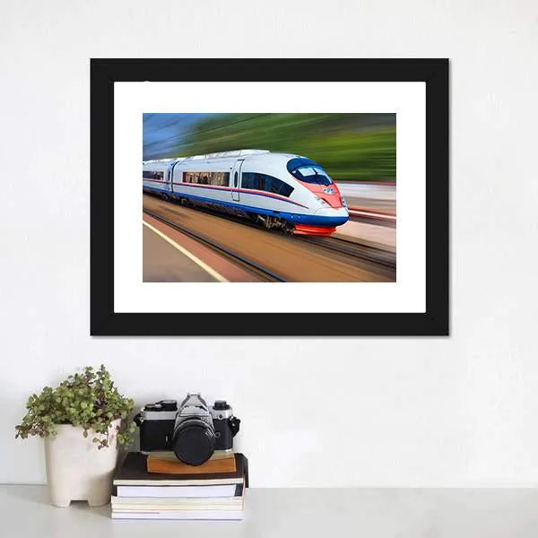 High Speed Train Canvas Wall Art