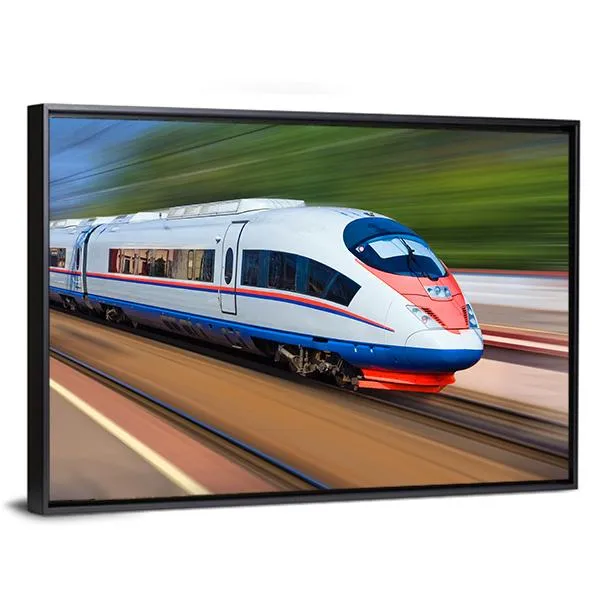 High Speed Train Canvas Wall Art