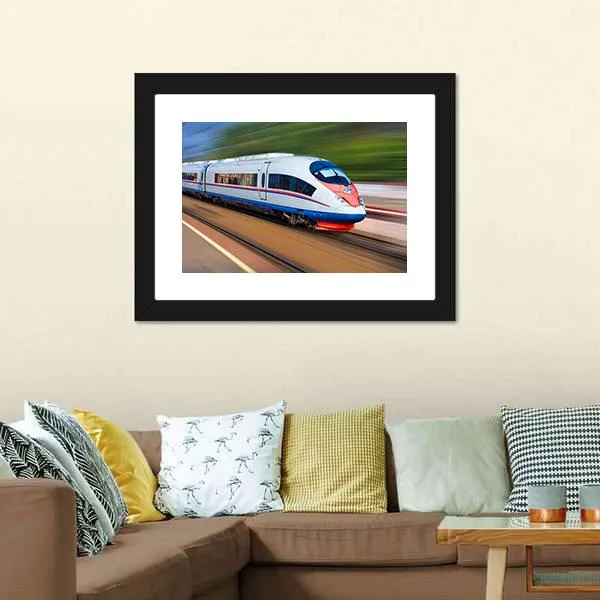 High Speed Train Canvas Wall Art