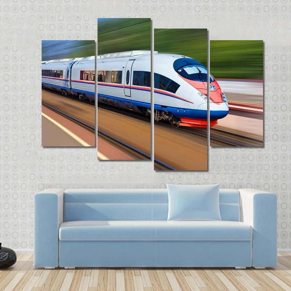 High Speed Train Canvas Wall Art