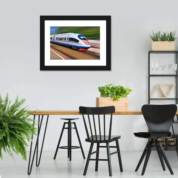 High Speed Train Canvas Wall Art