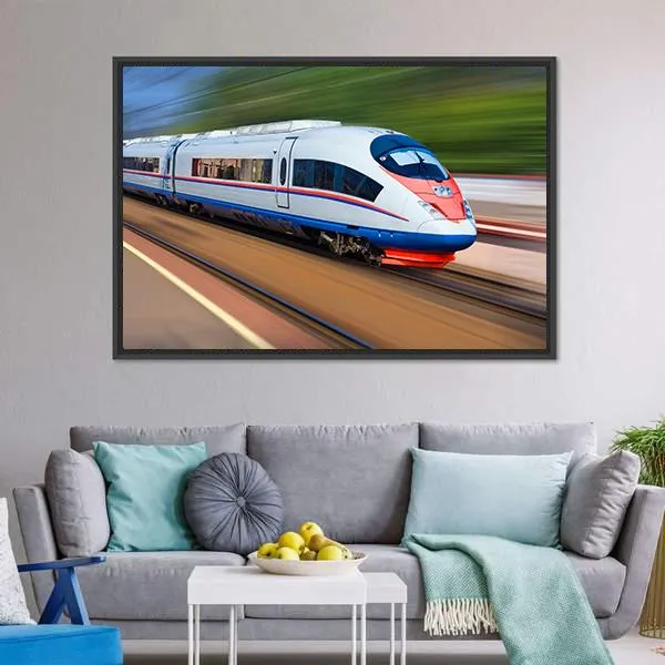 High Speed Train Canvas Wall Art