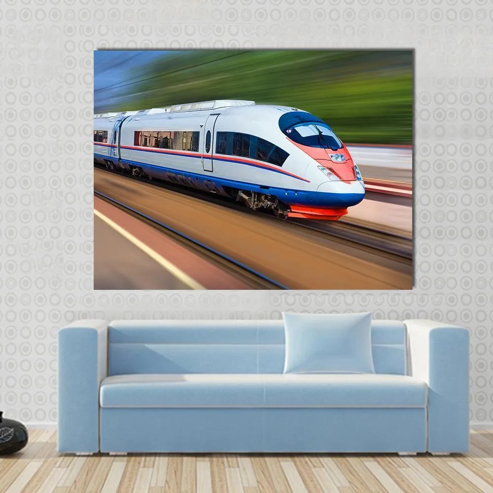 High Speed Train Canvas Wall Art