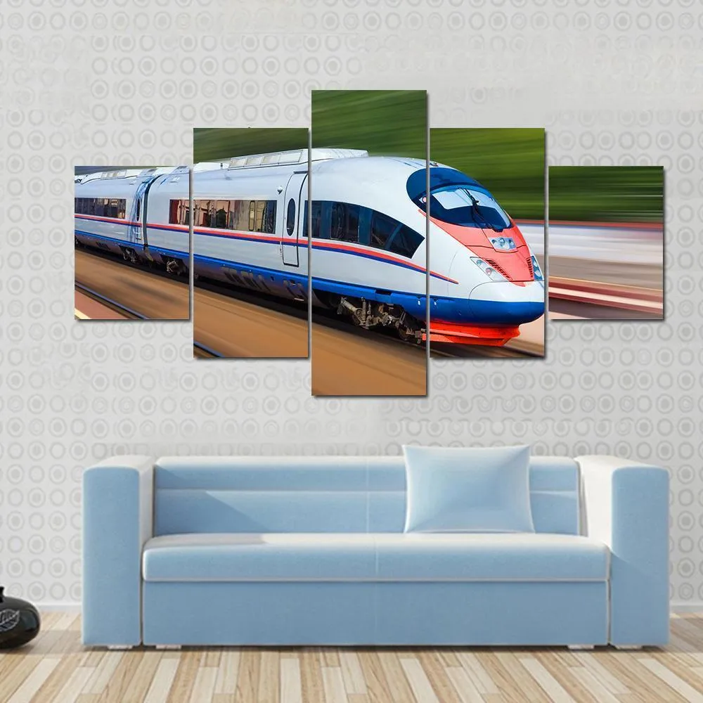 High Speed Train Canvas Wall Art