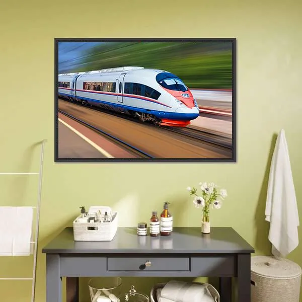 High Speed Train Canvas Wall Art