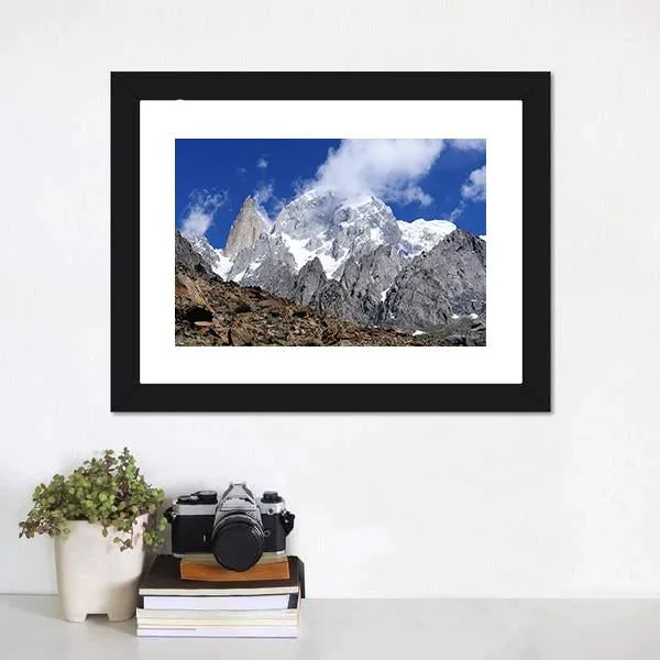 Hunza Peak In Karakoram Canvas Wall Art