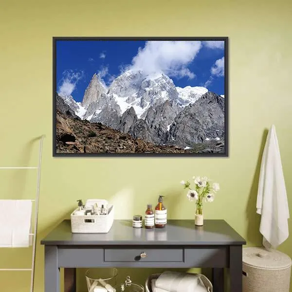 Hunza Peak In Karakoram Canvas Wall Art