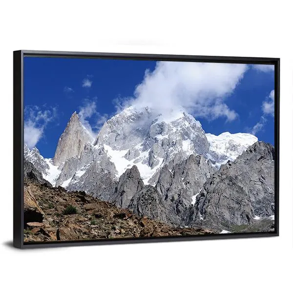 Hunza Peak In Karakoram Canvas Wall Art