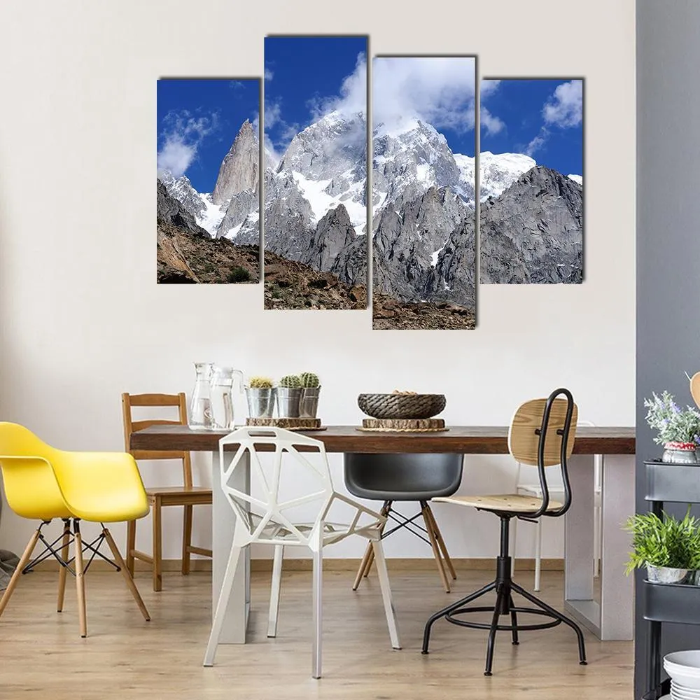 Hunza Peak In Karakoram Canvas Wall Art