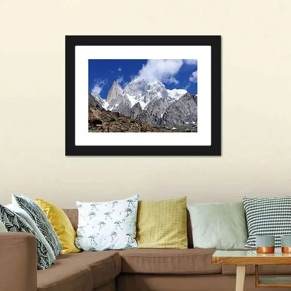 Hunza Peak In Karakoram Canvas Wall Art