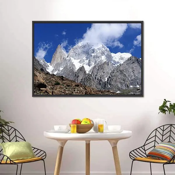 Hunza Peak In Karakoram Canvas Wall Art