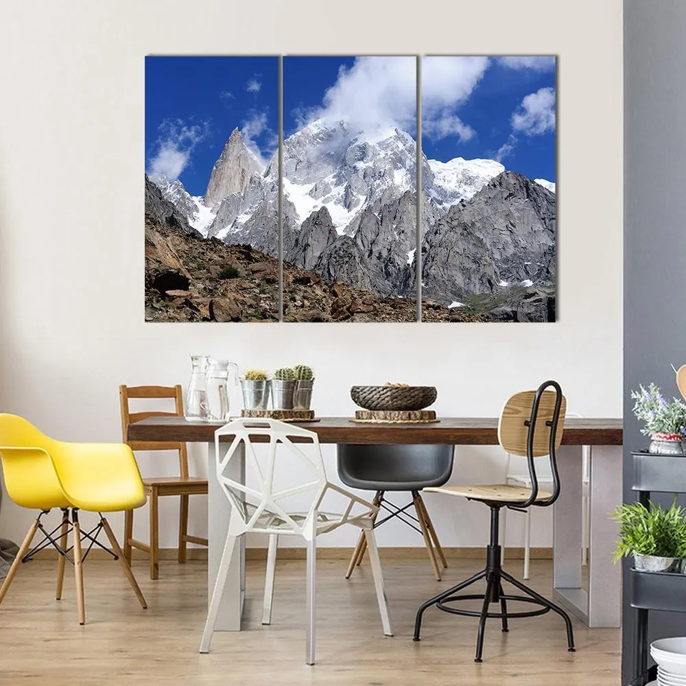 Hunza Peak In Karakoram Canvas Wall Art