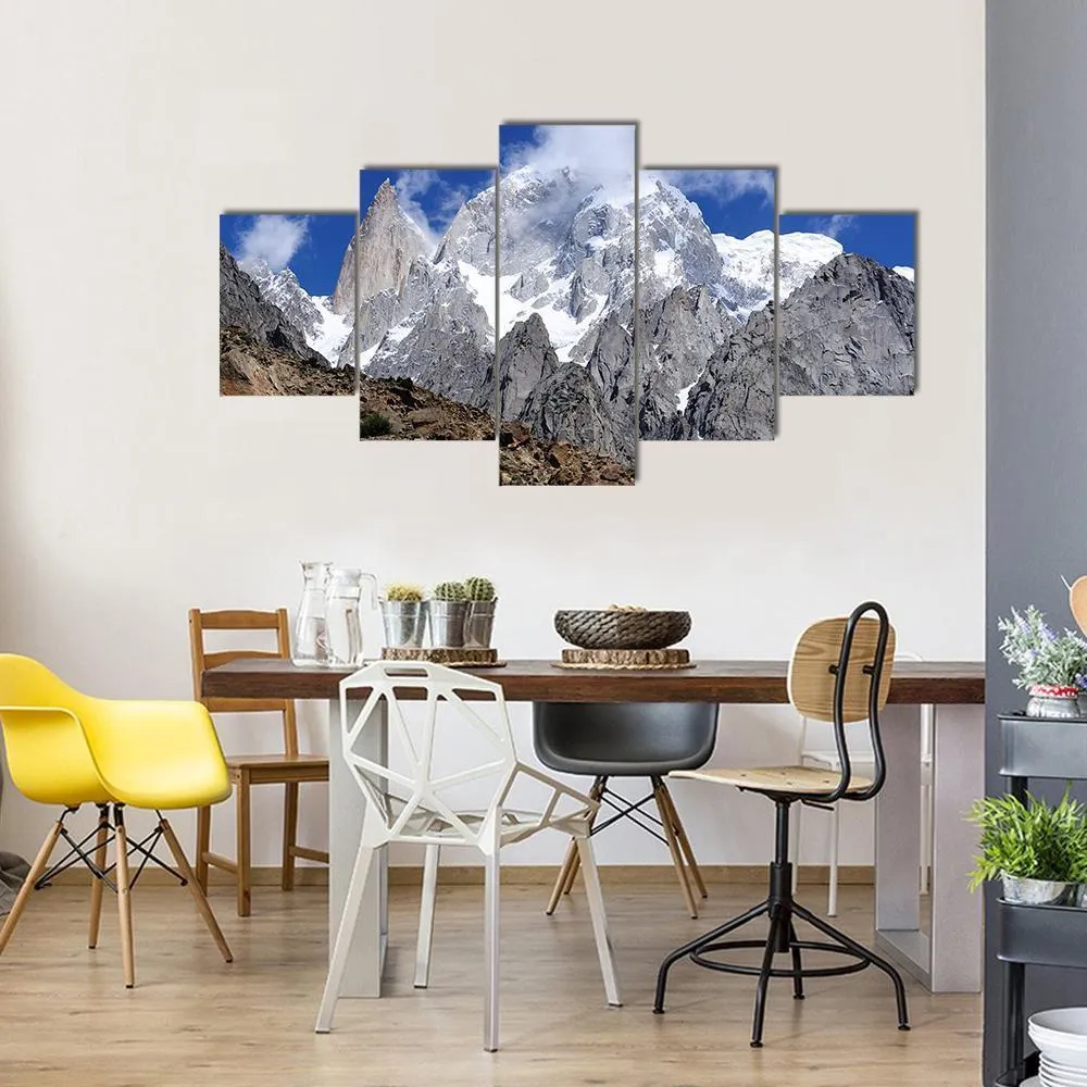 Hunza Peak In Karakoram Canvas Wall Art