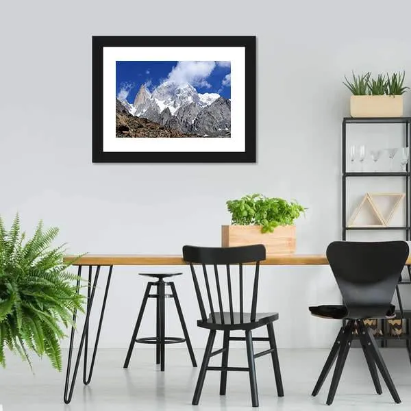 Hunza Peak In Karakoram Canvas Wall Art