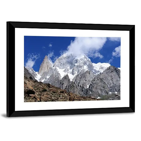 Hunza Peak In Karakoram Canvas Wall Art