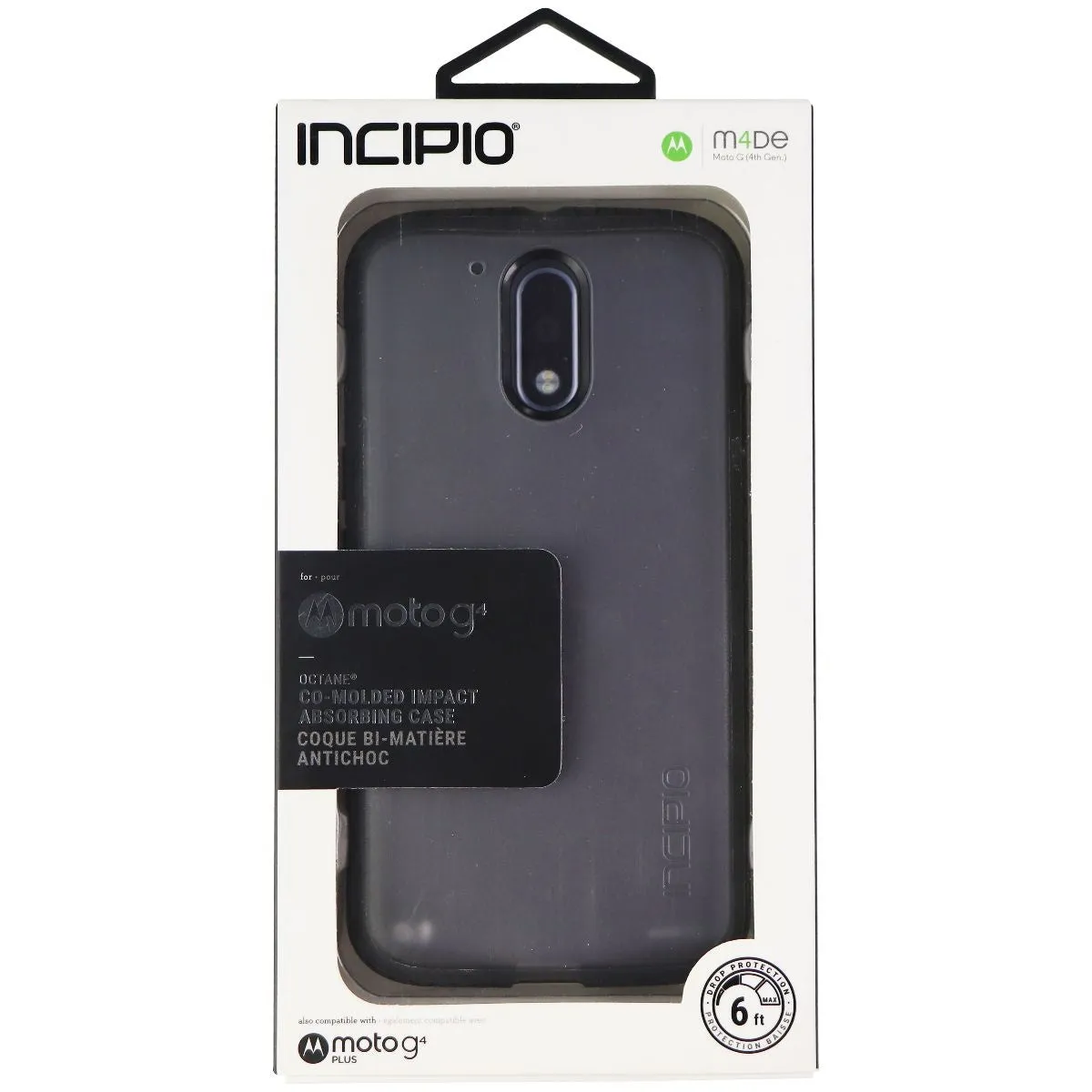 Incipio Octane Hard Case for Motorola Moto G4 and G4 Plus - Frost/Black