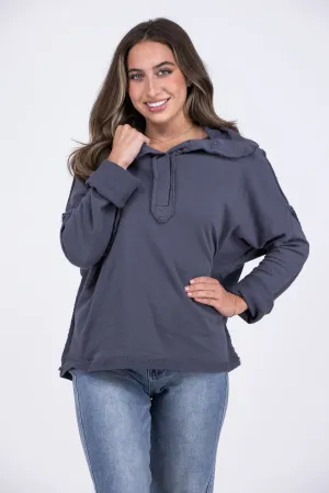 Just Go With It Long Sleeve Pullover